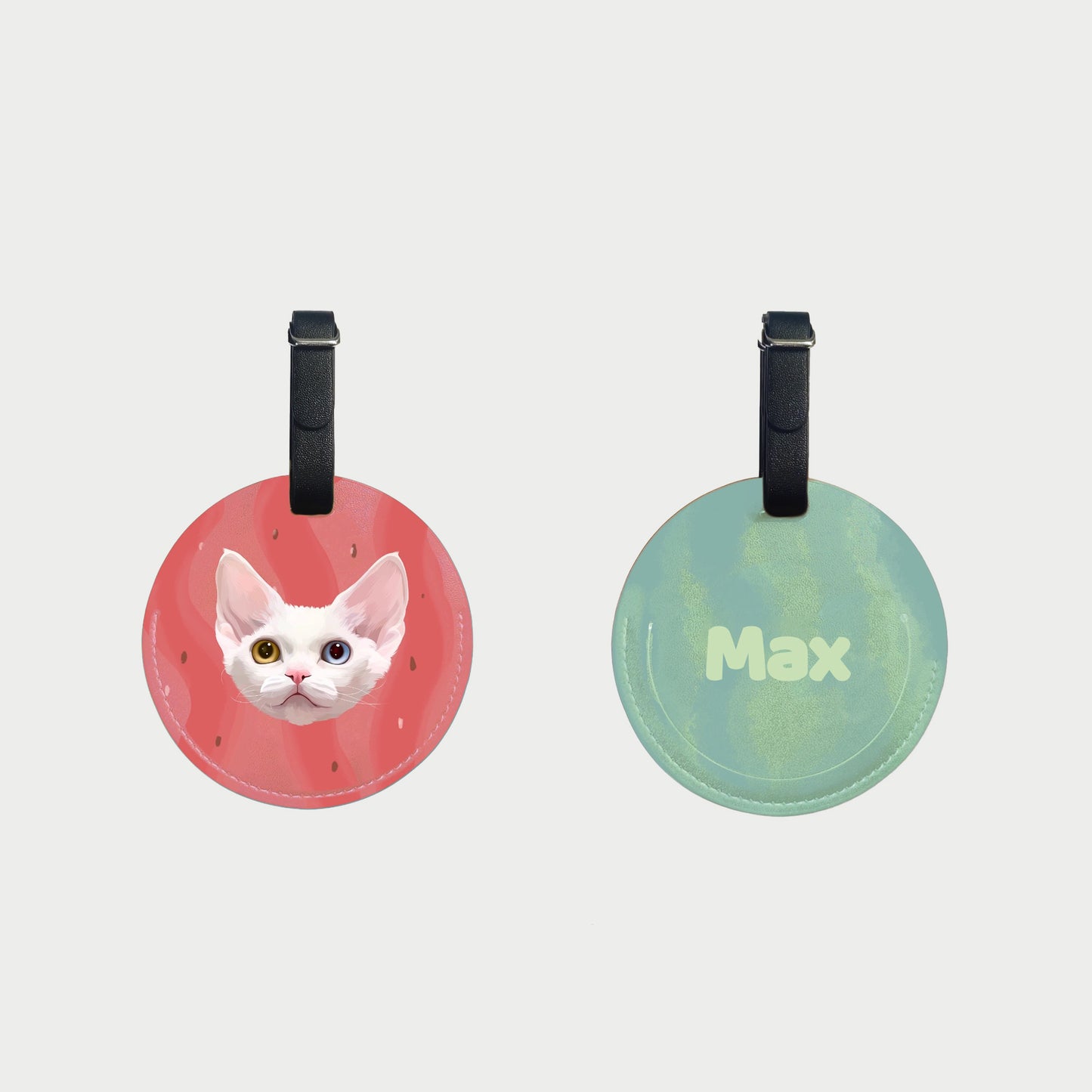 Personalized Luggage Tag - Custom Pet Portrait