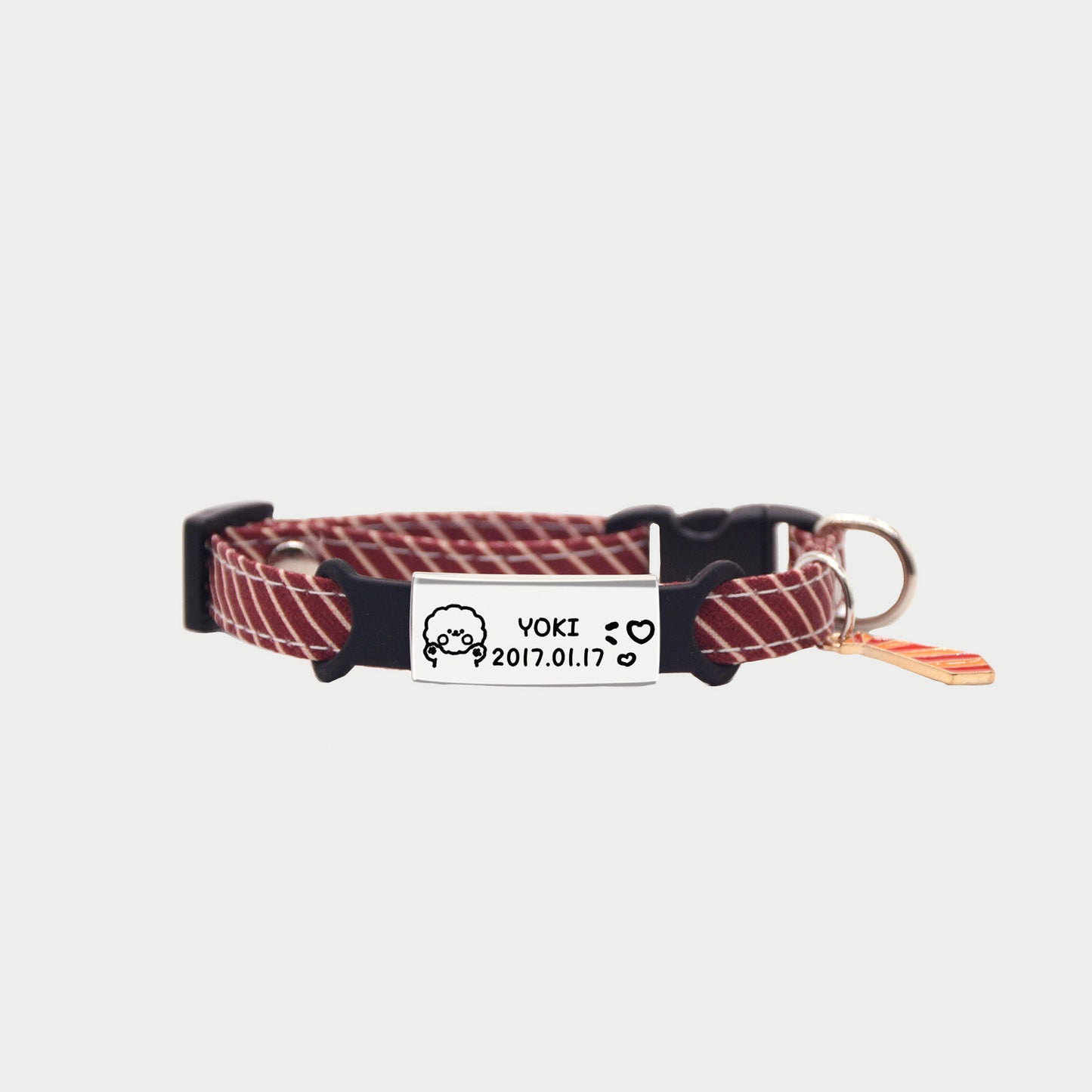 Customizable Striped Pet Bow Tie