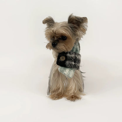 Pet Tartan Plush Scarf